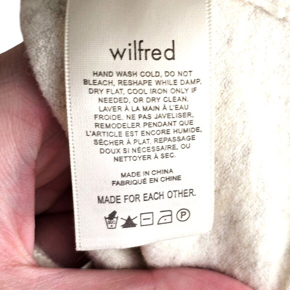 Wilfred Aritzia Cashmere Wool Blend Sphagetti Strap Cropped Top Sz L - Picture 6 of 8
